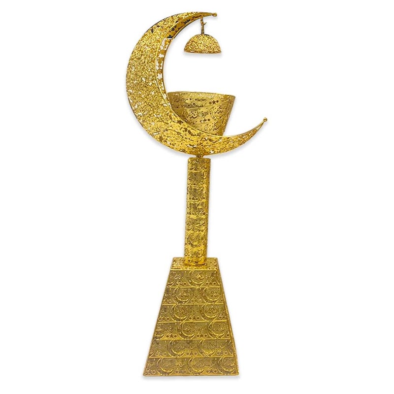 مبخرة كبيرة أنيقة بتصميم الهلال للمساحات الواسعة من معدن عالي الجودة